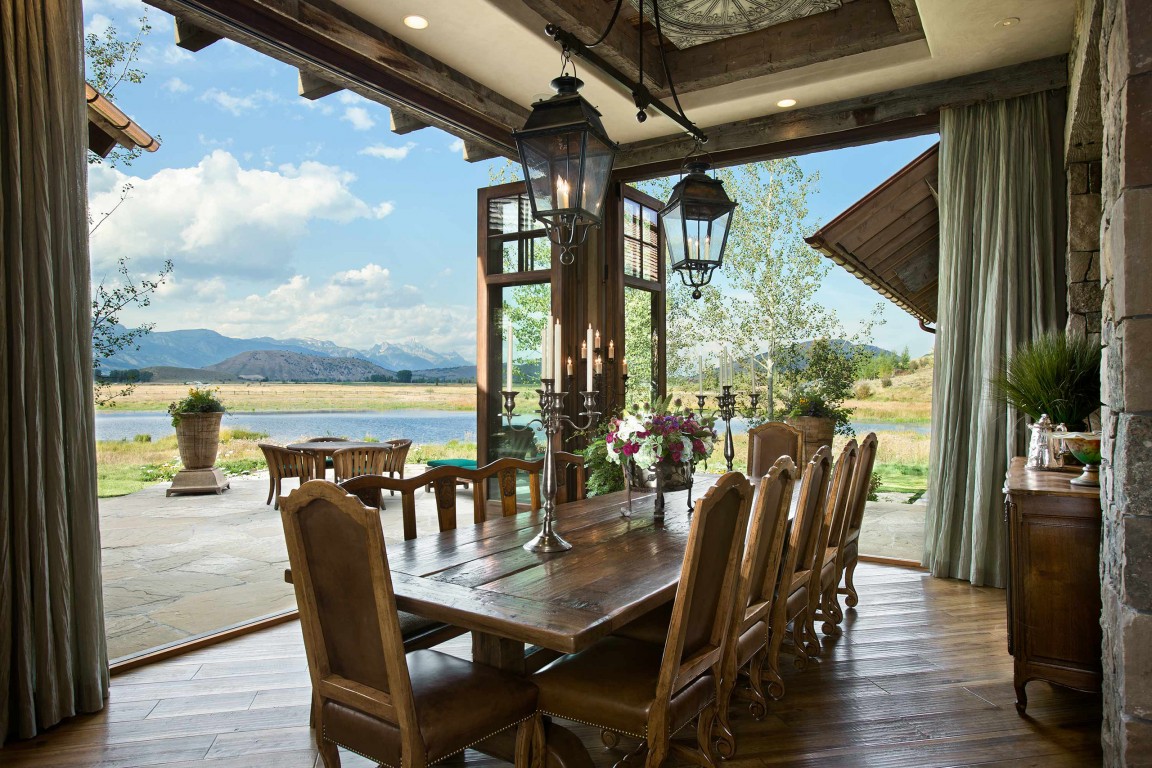 locati architects wyoming residence int dining
